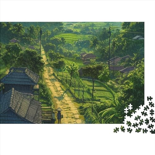Oriental Mountain Vista 1000 Teile Puzzle Für Kinder Und Erwachsene Ab 14 Jahren Ink Landscape Holzpuzzle Familienspaß Denkspielzeug 1000pcs (75x50cm) von YiWanLiu