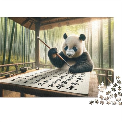 Panda 300 Teile Puzzle Für Erwachsene Cute Animals Holzpuzzle 300pcs (40x28cm) von YiWanLiu