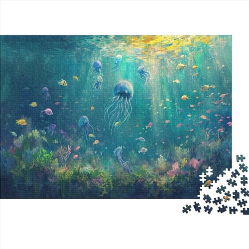 Undersea World 1000 Teile Puzzle Für Erwachsene Geeignet Marine Landscape Holzpuzzle Familienspaß Lernspielzeug 1000pcs (75x50cm) von YiWanLiu