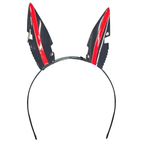 YiZYiF Halloween Dämon Hörner Haarreif Herz Schwanz Set Gothic Punk Böse Teufelshorn Stirnband Devil Horn Kopfbedeckung Cosplay Fotografie Schwarz Headband One Size von YiZYiF