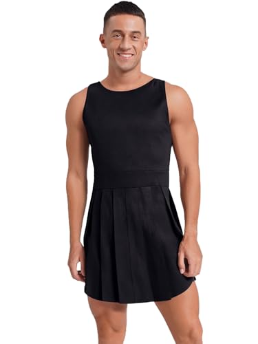 YiZYiF Herren Kostüm Gladiator Kilt Römer Antike Römische Soldaten Kämpfer Kostüm Fasching Halloween Mottoparty Outfit Schwarz S YiZYiF Herren Kostüm Gladiator Kilt Römer Antike Römische Soldaten Kämpfer Kostüm Fasching Halloween Mottoparty Outfit Schwarz S von YiZYiF