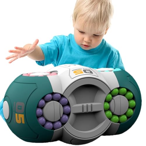 Yianyal Drehbares Zauberbohnen-Spielzeug, Zauberbohnen für Kinder,Fidget Hand Sensorisches Spielzeug - Lern- und Bildungsspielzeug, magischer Bohnenwürfel-Spinner, Perlen-Puzzle-Lernspielzeug, von Yianyal