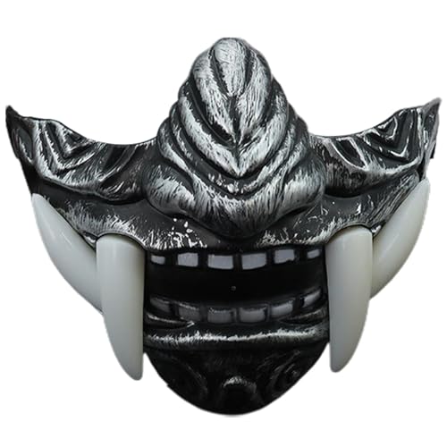 Yianyal Halloween Fangs Face Cover | Cosplay Horror Half Face Fangs Costume - Cosplay Cover Scary Props, Sturdy & Funny Halloween Fangs, Animal Skull for Party Enthusiasts von Yianyal