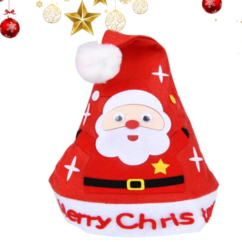 Yianyal Handgemachte Weihnachtsmützen Set,Handgefertigtes Kunst Weihnachtsmütze Bastelset - Santa Bastelspielzeug Für Kinder Mädchen Zuhause Kindergarten Ostern Valentinstag Yianyal Handgemachte Weihnachtsmützen Set,Handgefertigtes Kunst Weihnachtsmütze Bastelset - Santa Bastelspielzeug Für Kinder Mädchen Zuhause Kindergarten Ostern Valentinstag von Yianyal