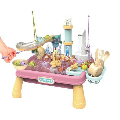 Yianyal Kinder Wassertisch,Wasser Und Sand Spieltisch Für Kinder | Interaktive Lernaktivität Sommerspiel Für Familie Kindergarten Geburtstag Yianyal Kinder Wassertisch,Wasser Und Sand Spieltisch Für Kinder | Interaktive Lernaktivität Sommerspiel Für Familie Kindergarten Geburtstag von Yianyal