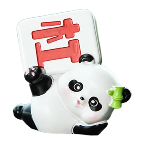 Yianyal Panda-Auto-Armaturenbrett-Dekor, Desktop-Panda-Puppe,Autodekoration Mahjong Panda Figur | Kreatives Zubehör im chinesischen Stil für Kuchendekorationen, Heimdekoration, Backdekoration von Yianyal