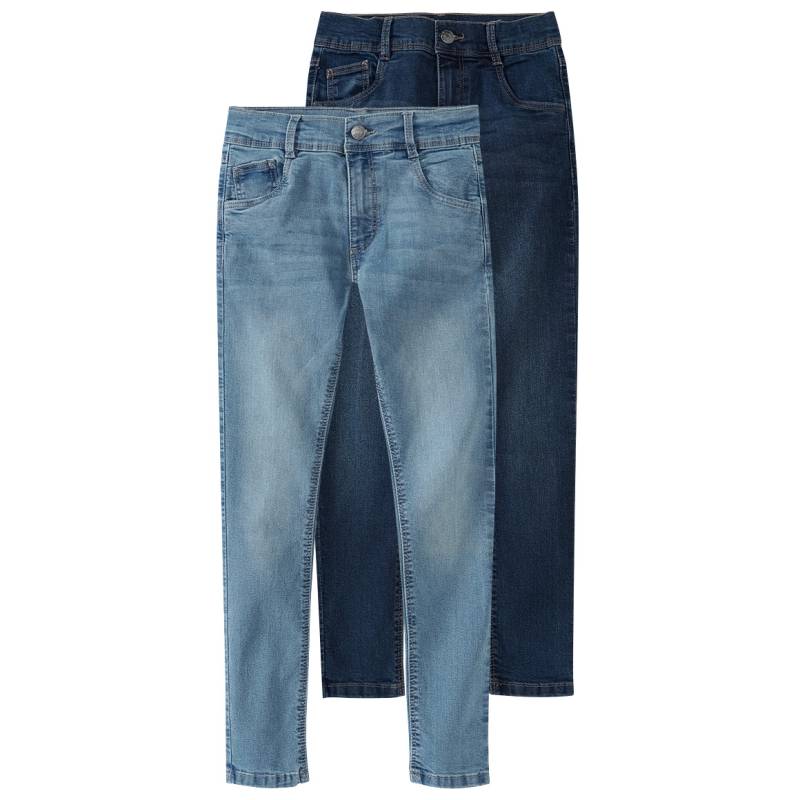 2 Jungen Skinny-Jeans im 5-Pocket-Style von Yigga