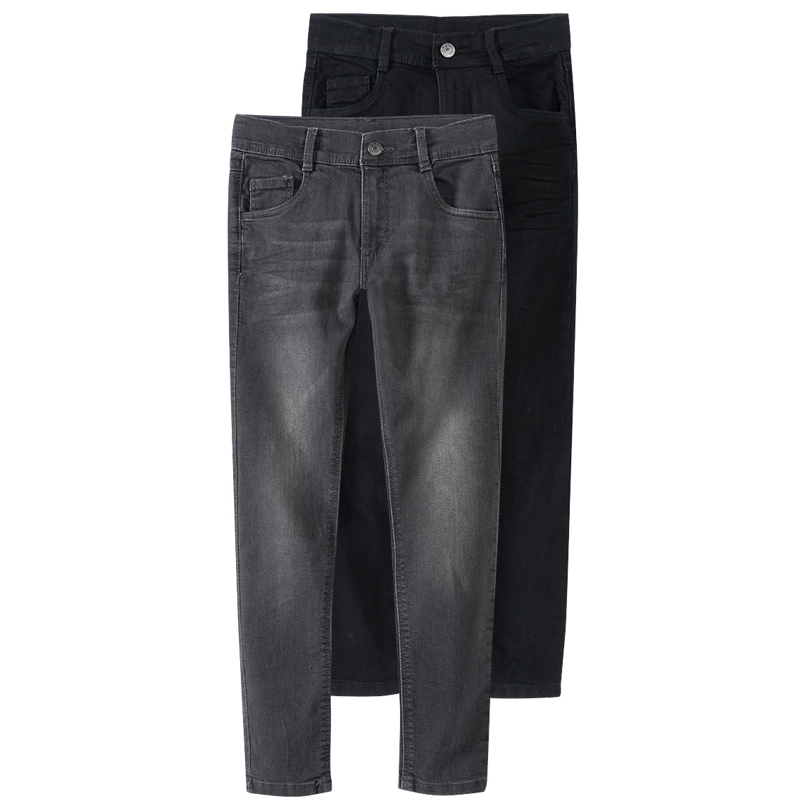 2 Jungen Skinny-Jeans im 5-Pocket-Style von Yigga