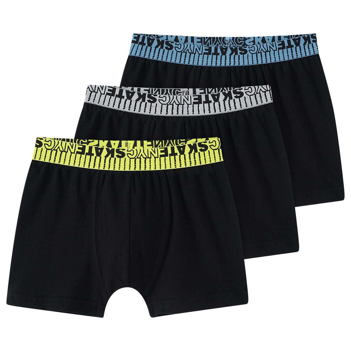 3 Jungen Boxer mit farbigem Webbund von Yigga