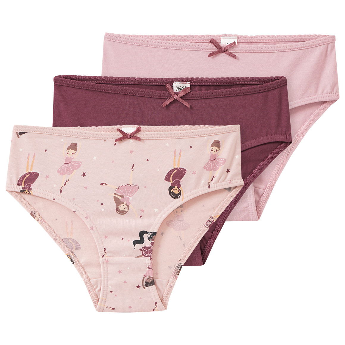 3 Mädchen Slips in verschiedenen Dessins 3 Mädchen Slips in verschiedenen Dessins von Yigga