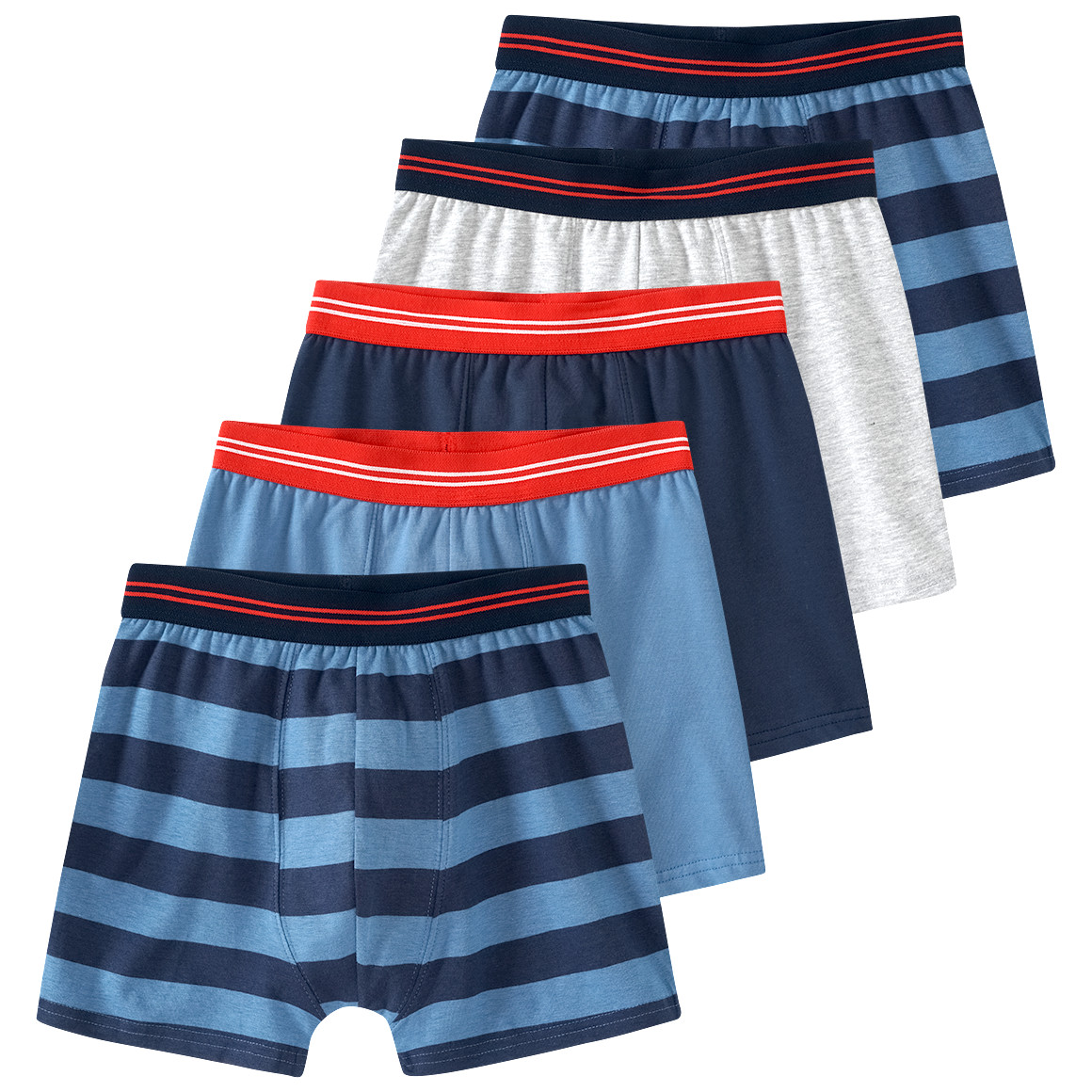 5 Jungen Boxer mit Bio-Baumwolle von Yigga