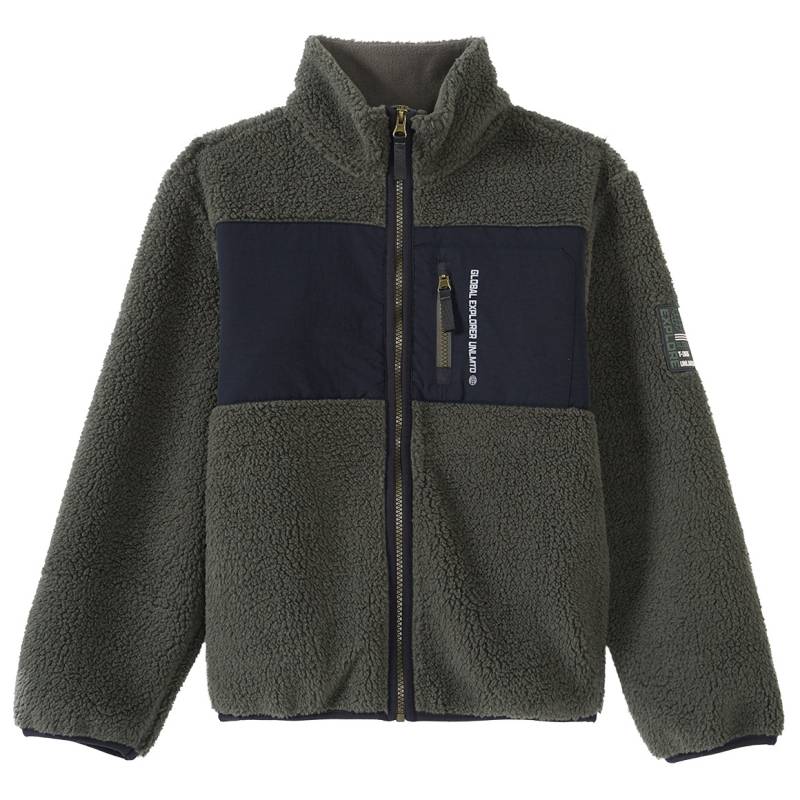 Jungen Fleecejacke mit Teddyplüsch von Yigga