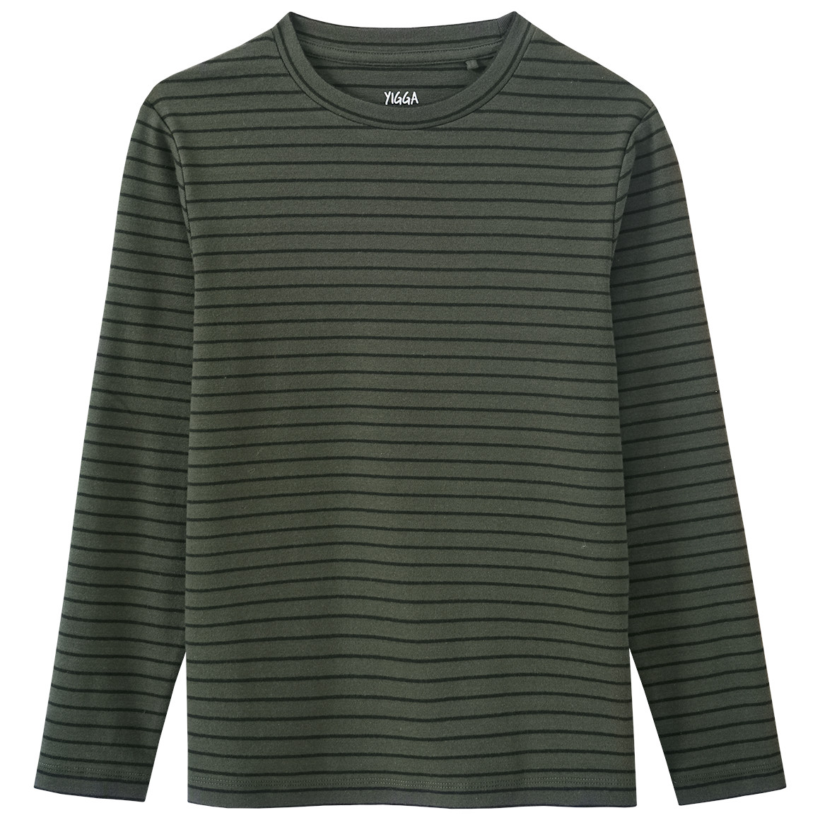 Jungen Langarmshirt im Ringel-Look von Yigga