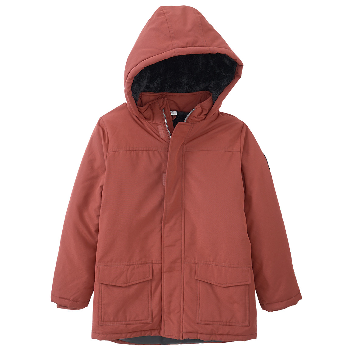 Jungen Parka mit Teddyplüsch von Yigga