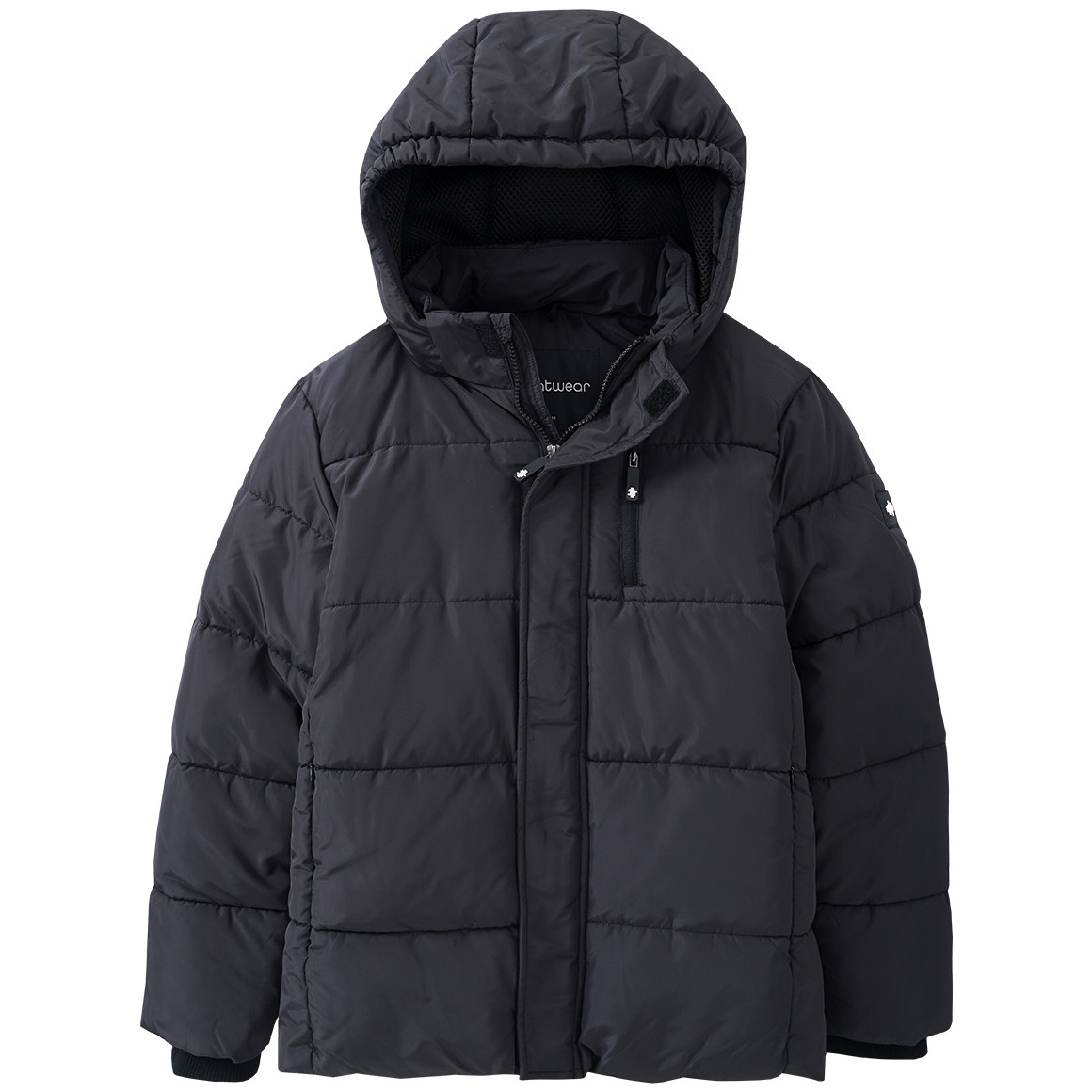 Jungen Steppjacke mit abnehmbarer Kapuze von Yigga