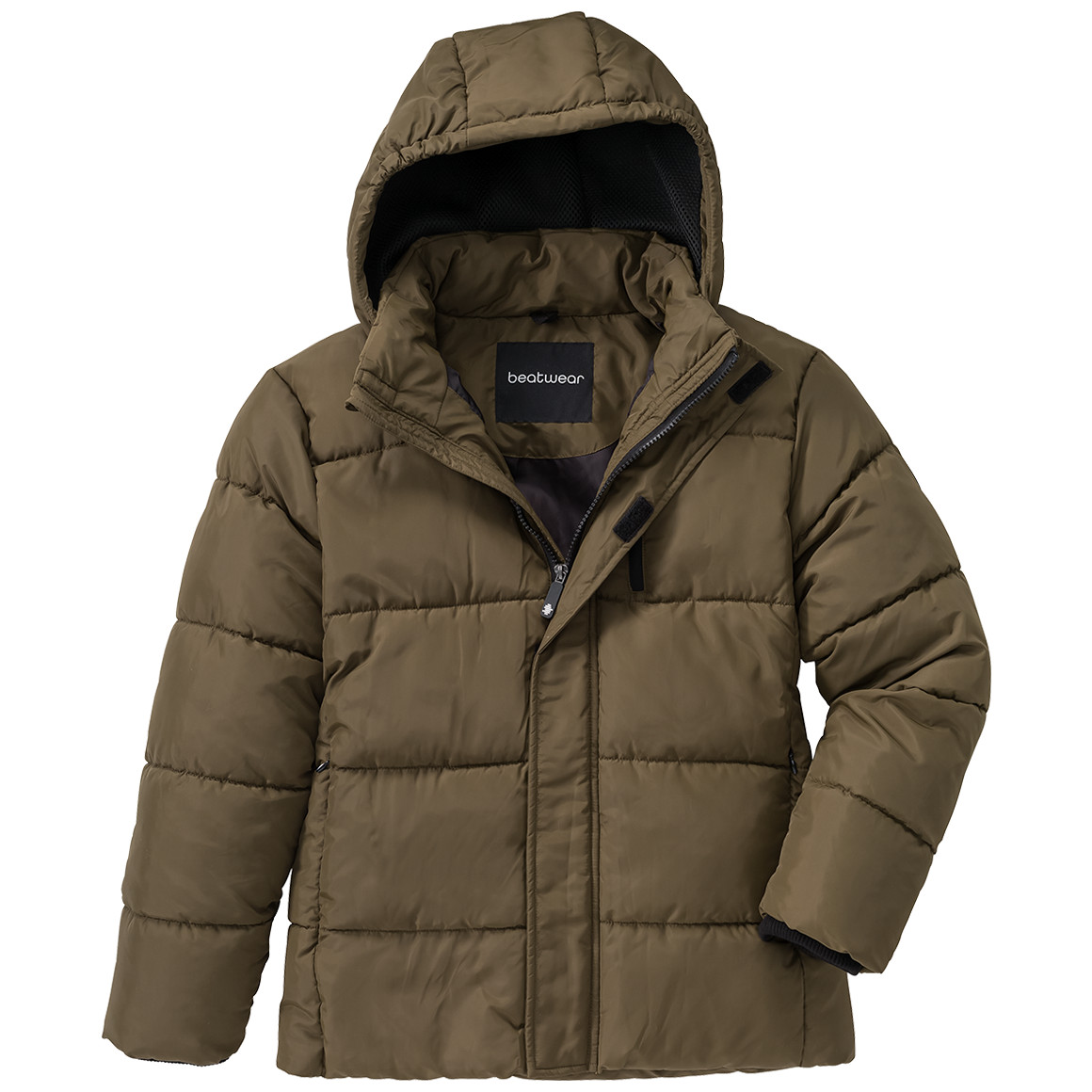 Jungen Steppjacke mit abnehmbarer Kapuze von Yigga