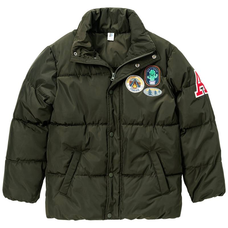 Jungen Winterjacke mit Aufnähern von Yigga