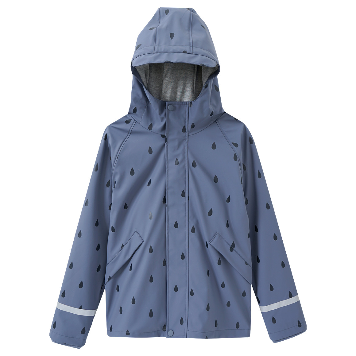 Kinder Regenjacke mit Regentropfen-Muster von Yigga