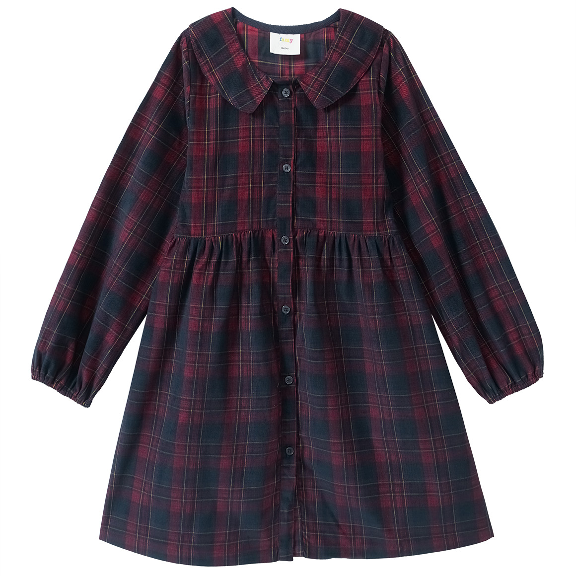 Mädchen Cordkleid mit Bubikragen Mädchen Cordkleid mit Bubikragen von Yigga