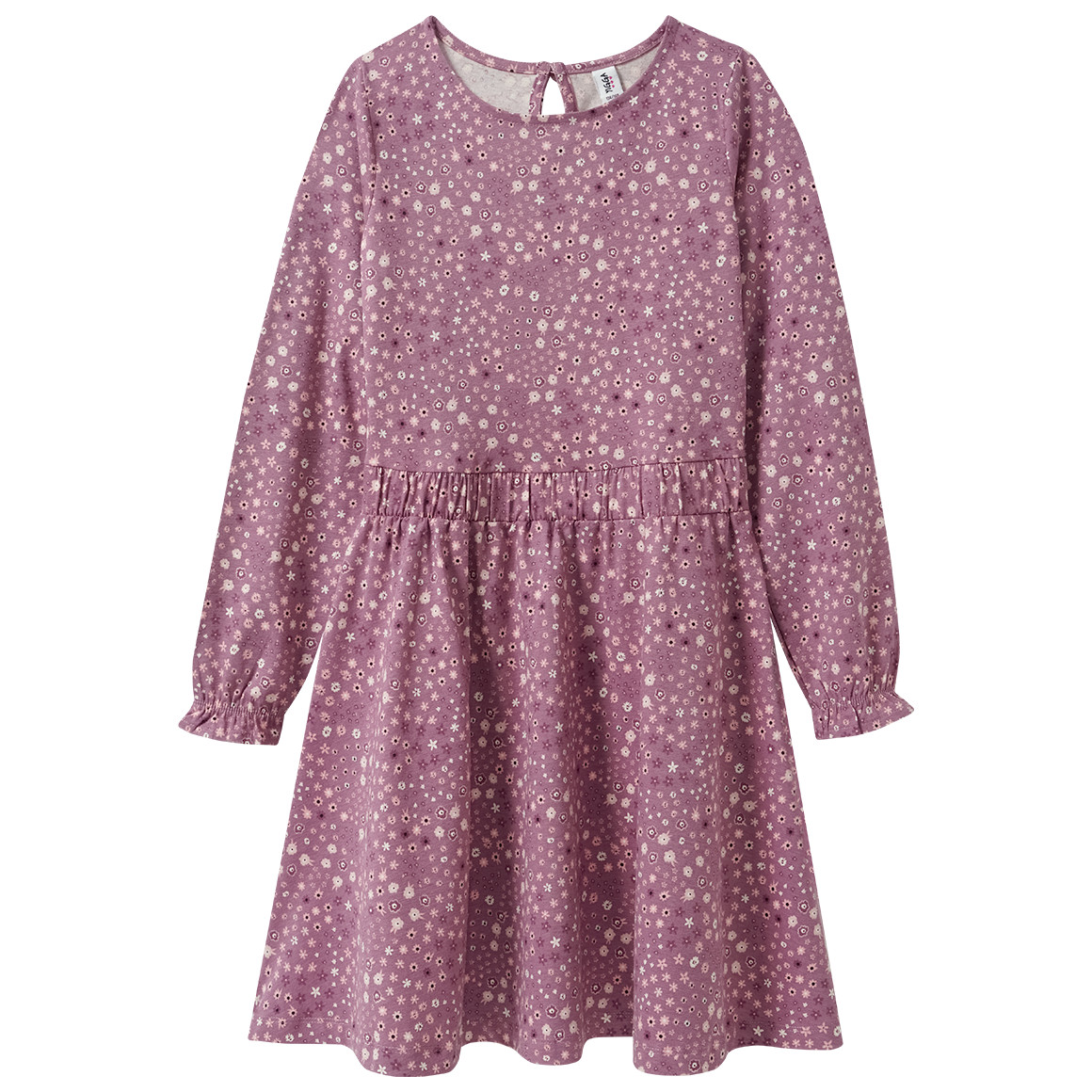 Mädchen Kleid mit Blumen-Allover Mädchen Kleid mit Blumen-Allover von Yigga