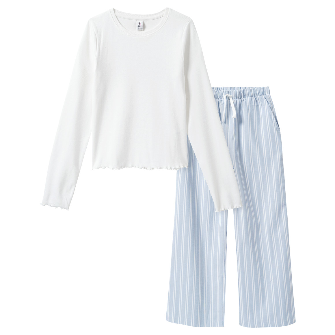Mädchen Schlafanzug mit Rippstruktur Mädchen Schlafanzug mit Rippstruktur von Yigga