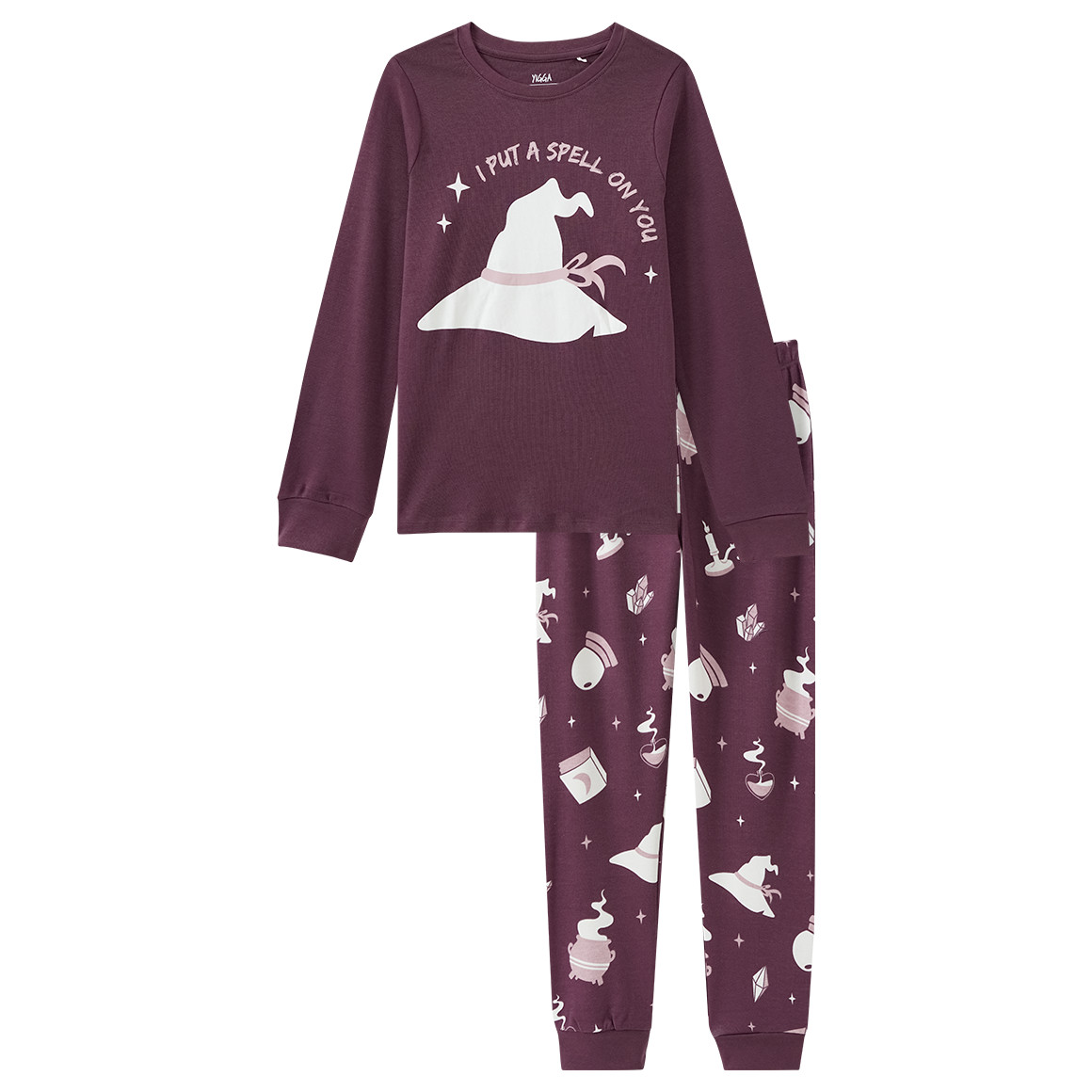 Mädchen Schlafanzug mit leuchtendem Print Mädchen Schlafanzug mit leuchtendem Print von Yigga