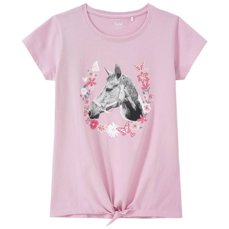 Mädchen T-Shirt mit Pferde-Motiv von Yigga