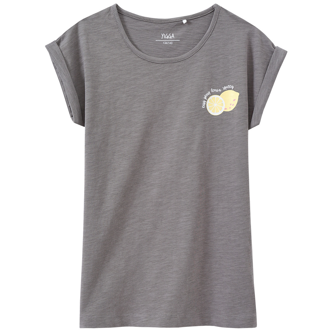 Mädchen T-Shirt mit Zitronen-Print von Yigga