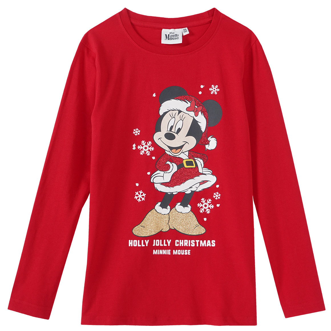 Minnie Maus Weihnachtslangarmshirt mit Print von Yigga