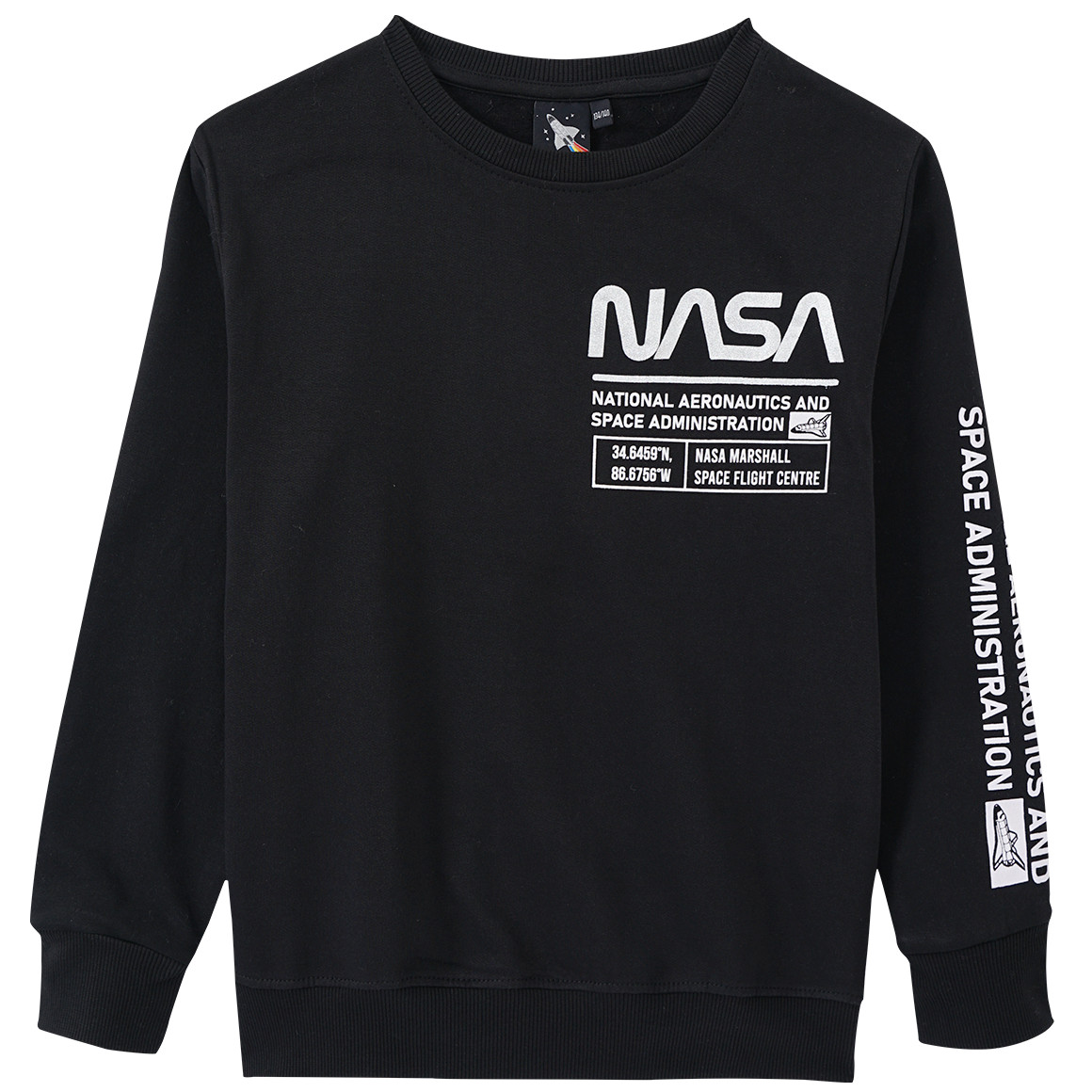 NASA Sweatshirt mit Ärmel-Print von Yigga