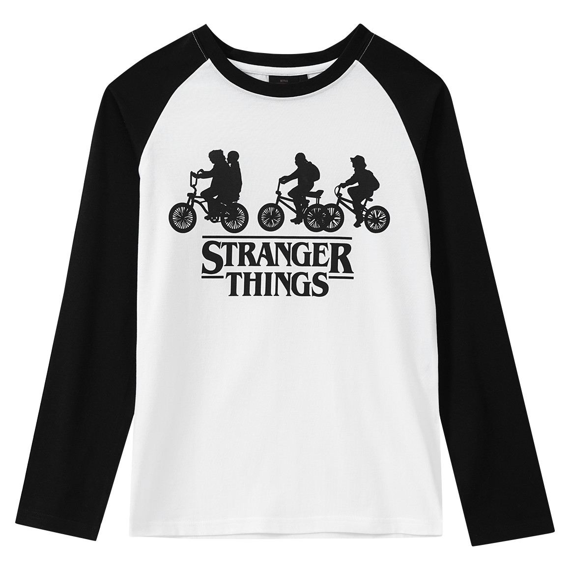 Stranger Things Langarmshirt mit großem Print Stranger Things Langarmshirt mit großem Print von Yigga