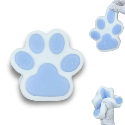 Taba Squishy paw Katzen Pfoten Groß, Anti Stress Squeeze Spielzeug fufu Handmade Squishy Katzenkralle Set Blau von Yigoo