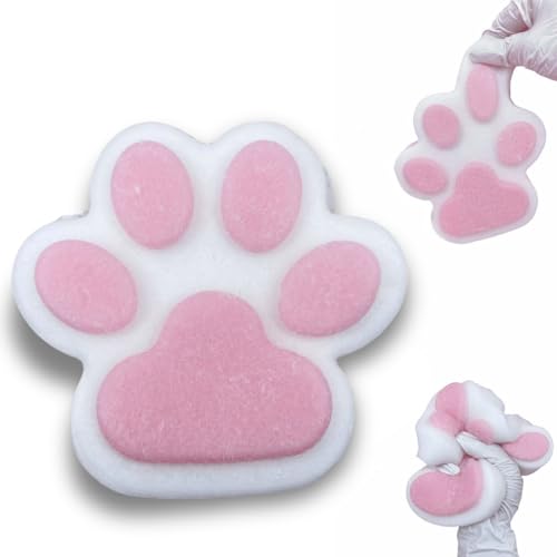 Taba Squishy paw Katzen Pfoten Groß, Anti Stress Squeeze Spielzeug fufu Handmade Squishy Katzenkralle Set Rosa von Yigoo