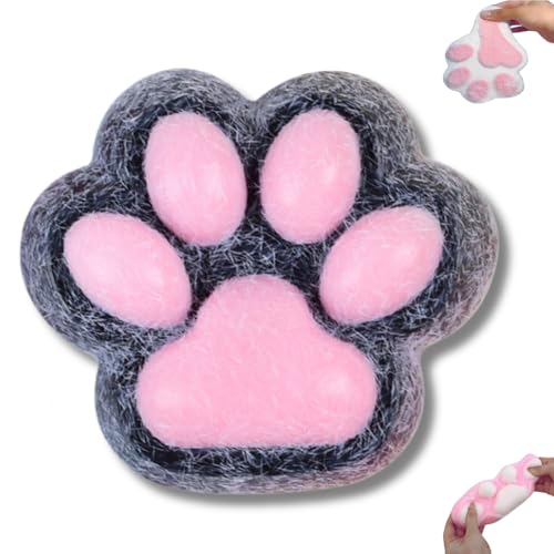 Taba Squishy paw Katzen Pfoten Groß, Anti Stress Squeeze Spielzeug fufu Handmade Squishy Katzenkralle Set Schwarz Rosa von Yigoo