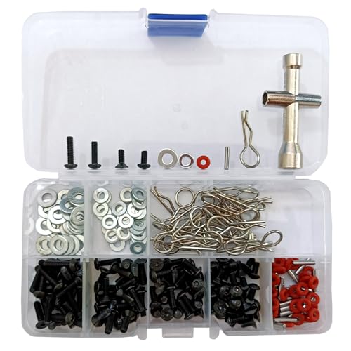 240-Stück RC Schraubensatz Reparaturwerkzeugsets Hardwarebefestiger für 1/10 RC Modellauto DIY Teile Ersatz von YijiaLink