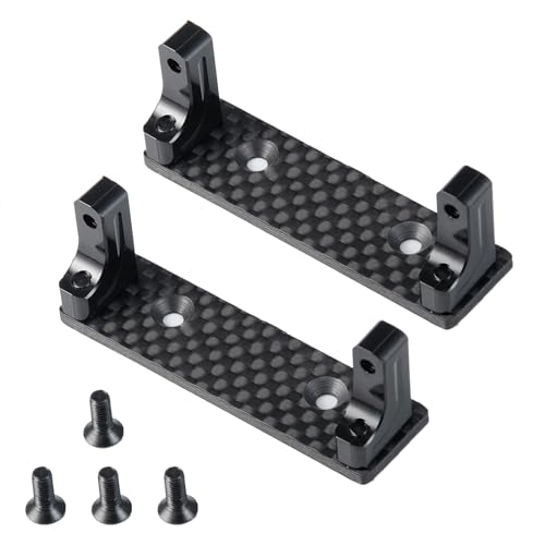 YijiaLink 2-Pack Aluminium Legierung Servohalterung Fest Halterung für 1/10 Axial Wraith 90048 RR10 RC Crawler Car von YijiaLink