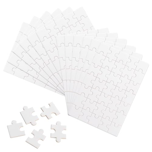 12 Stück Puzzle Selber Gestalten Blanko Puzzle 15 x 10 cm Puzzle Personalisiert Leeres für Kinder Puzzle Weiß für Geburtstag Aktivität Party DIY Bastelarbeiten von YiliYa