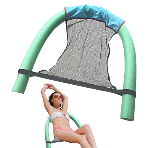 Yililay Schwimmbad Float Stuhl, Nudel Schwimmschwimmstuhl 2.56 x 59,06 Zoll Pool Nudel Mesh Stuhl schwimmende Wasser schwimmende Hängematte Schwimmbad Float Stuhl für die Sommerpool -Party von Yililay