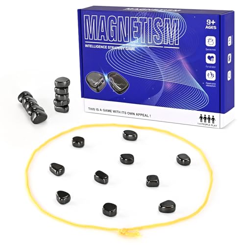 Magnetisches Schachspiel-Set mit Steinen, lustiges magnetisches Schachspiel, Magnetspiel mit Schnur von Yinjie