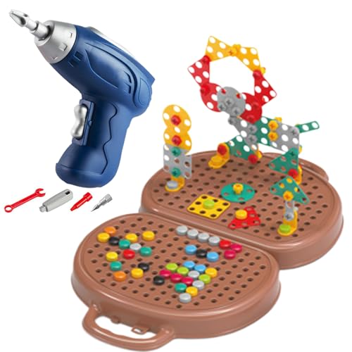 Yiohejy Play Toolbox with Drill - 203 Teile Kinder Bohrschrauber Spielzeug | Lernspielzeug Set Für Kinder Nach Der Schule Geburtstag Klassenfest Outdoor Reise Familie Yiohejy Play Toolbox with Drill - 203 Teile Kinder Bohrschrauber Spielzeug | Lernspielzeug Set Für Kinder Nach Der Schule Geburtstag Klassenfest Outdoor Reise Familie von Yiohejy