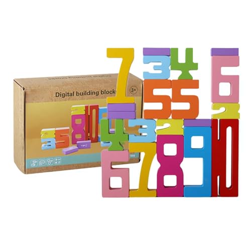 Yiokii Zahlenbausteine Numberblocks Zahlenblocks Holz Zahlen, Holz Zahlenblock Spielzeug Set Für Kinder,Montessori Zahlen Vorschul Lernaktivitäten, Number Blocks Zahlen Zum Stapeln Und Rechnen von Yiokii