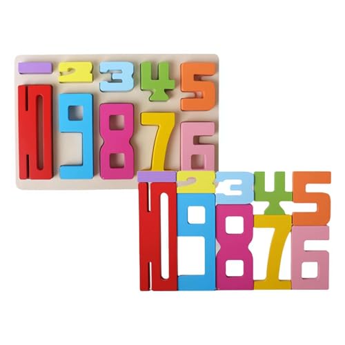 Yiokii Zahlenbausteine Numberblocks Zahlenblocks Holz Zahlen, Holz Zahlenblock Spielzeug Set Für Kinder,Montessori Zahlen Vorschul Lernaktivitäten, Number Blocks Zahlen Zum Stapeln Und Rechnen von Yiokii