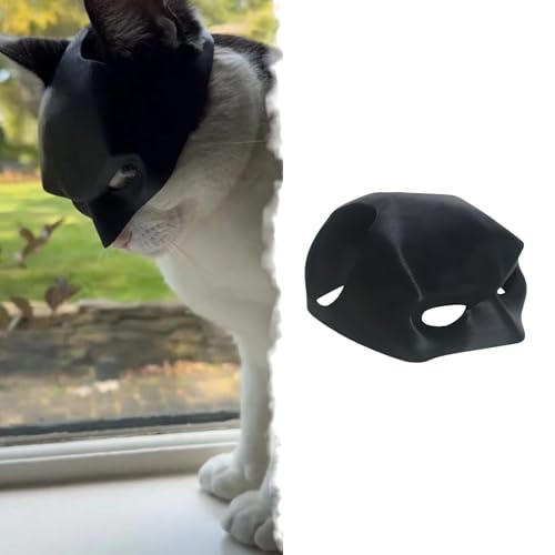 Yipintang Katze Fledermaus Maske Halloween Kostüme Zubehör für Katzen, Fledermaus Katze Cosplay Bekleidung (Medium) von Yipintang