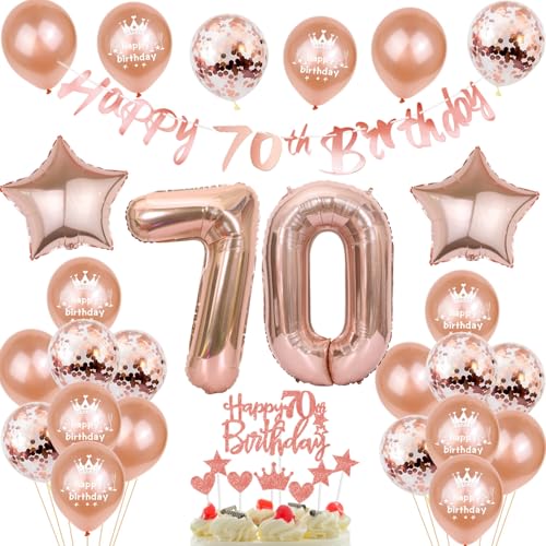 Deko 70. Geburtstag Frauen, Rosegold Tortendeko 70 Geburtstag Frau Luftballons 70 Geburtstag Frau Party Ballons mit Zahl 70 Ballon 70. Geburtstag Frauen Geburtstagsdeko 70 Jahre Frauen Ballon Deko 70. Geburtstag Frauen, Rosegold Tortendeko 70 Geburtstag Frau Luftballons 70 Geburtstag Frau Party Ballons mit Zahl 70 Ballon 70. Geburtstag Frauen Geburtstagsdeko 70 Jahre Frauen Ballon von Yishamei