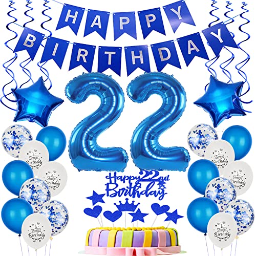 Folienballon 22. Geburtstag Dekoration Blau Tortendeko Geburtstag 22 Jahre Mann Luftballons 22 Mann Tortendeko 22. Männer ,Geburtstagsdeko 22 Jahre Happy Birthday 22 deko Folienballon 22. Geburtstag Dekoration Blau Tortendeko Geburtstag 22 Jahre Mann Luftballons 22 Mann Tortendeko 22. Männer ,Geburtstagsdeko 22 Jahre Happy Birthday 22 deko von Yishamei