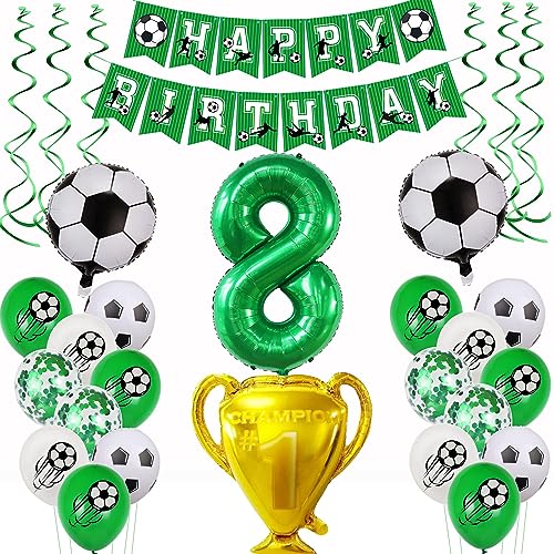 Fußball 8 Geburtstag Deko Fussball Luftballon 8. Geburtstag Grün Fußball Luftballon 8 Deko Grün 8 Ballon Jungen Fussball Helium Ballon 8 für Fußball Party Fußball 8 Geburtstag Deko Fussball Luftballon 8. Geburtstag Grün Fußball Luftballon 8 Deko Grün 8 Ballon Jungen Fussball Helium Ballon 8 für Fußball Party von Yishamei