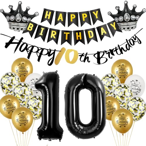 Luftballon 10.Geburtstag deko Junge mädchen gold Schwarz Folienballon 10 jahre Geburtstag dekoration Schwarz Happy 10th Birthday Girlande Geburtstagsdeko 10 deko geburtstag 10 jahre Junge mädchen Luftballon 10.Geburtstag deko Junge mädchen gold Schwarz Folienballon 10 jahre Geburtstag dekoration Schwarz Happy 10th Birthday Girlande Geburtstagsdeko 10 deko geburtstag 10 jahre Junge mädchen von Yishamei