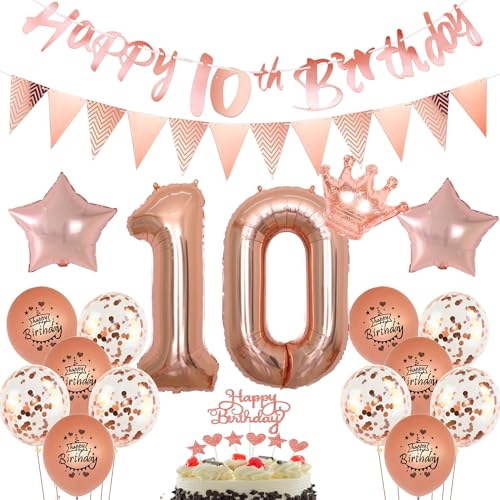 Luftballons 10 Geburtstag Mädchen dekoration rosegold set,Ballon 10. Geburtstag Dekoration Mädchen happy 10th birthday Girlanden,10 jahre Mädchen deko Geburtstagsdeko 10 jahre Mädchen 10 Tortendeko Luftballons 10 Geburtstag Mädchen dekoration rosegold set,Ballon 10. Geburtstag Dekoration Mädchen happy 10th birthday Girlanden,10 jahre Mädchen deko Geburtstagsdeko 10 jahre Mädchen 10 Tortendeko von Yishamei