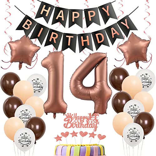Luftballons 14 Geburtstag Mädchen Deko Set,Tortendeko 14. Geburtstag Mädchen,Folienballon 14 Geburtstag Mädchen Dekoration,Geburtstagdeko 14 Jahre Geburtstag Mädchen Ballon 14 Geburtstag deko Luftballons 14 Geburtstag Mädchen Deko Set,Tortendeko 14. Geburtstag Mädchen,Folienballon 14 Geburtstag Mädchen Dekoration,Geburtstagdeko 14 Jahre Geburtstag Mädchen Ballon 14 Geburtstag deko von Yishamei
