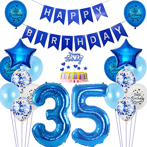 Luftballons 35. Geburtstag deko Mann blau,Folienballon 35 jahre Geburtstag dekoration Männer blau set,happy Birthday 35th Geburtstagsdeko 35 jahre Mann deko Ballon 35 Geburtstag Mann deko Luftballons 35. Geburtstag deko Mann blau,Folienballon 35 jahre Geburtstag dekoration Männer blau set,happy Birthday 35th Geburtstagsdeko 35 jahre Mann deko Ballon 35 Geburtstag Mann deko von Yishamei